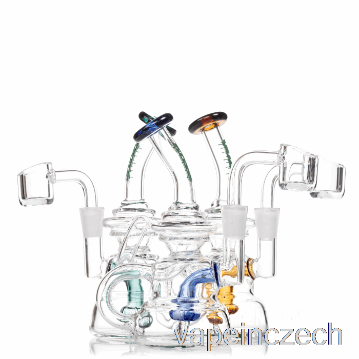 Ooze Flood Mini Dab Rig Půlnoční Vlna (čirá / černá) Vape Pen